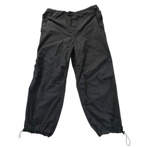 Aeropostale black parachute cargo pants mens size Large baggy streetwear